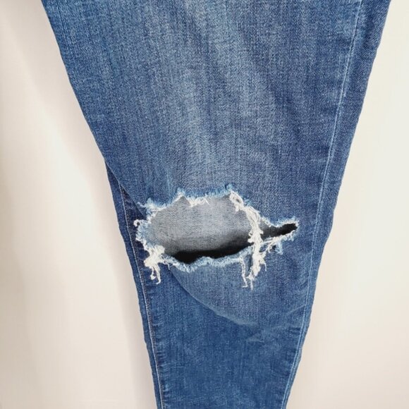 Anthropologie Joe's Jeans High Rise Skinny Distressed Ankle Stretch Jeans 32 - Picture 3 of 10